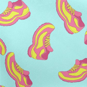 Fluorescent Contrast Sneakers Pongee