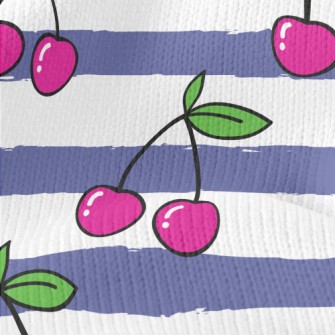 Bright And Delicious Cherries Stretch Jersey