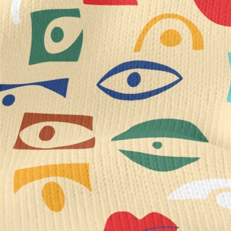 Square Eyes And Mouth Stretch Jersey
