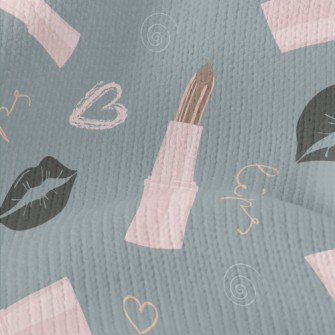 High Quality Lipstick Lip Prin Stretch Jersey