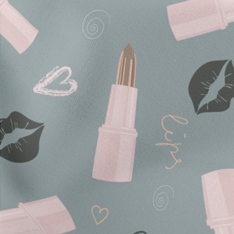 High Quality Lipstick Lip Prin Lightweight Cotton Poplin