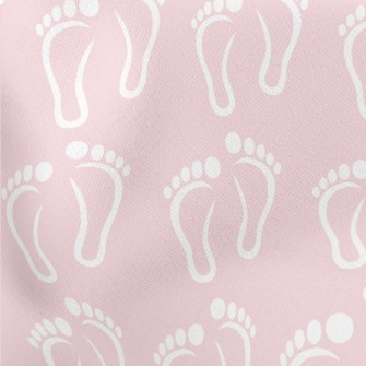 Stepping Feet Lightweight Cotton Poplin