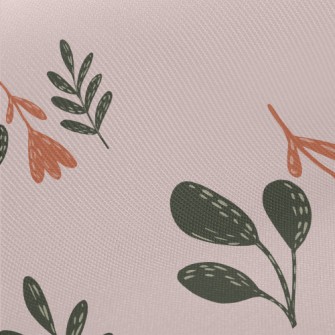 Unique Shape Leaves Midweight Cotton Poplin