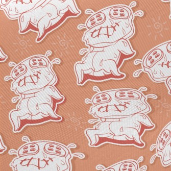 Tired Of Funny Dolls Midweight Cotton Poplin