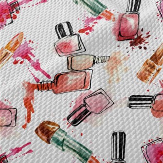 Watercolor Nail Polish Birdseye Piqué