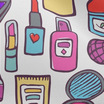 Hand Drawn Cartoon Cosmetics Chiffon
