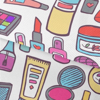 Hand Drawn Cartoon Cosmetics Waterproof Oxford