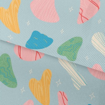 Shiny Abstract Color Blocks Waterproof Oxford