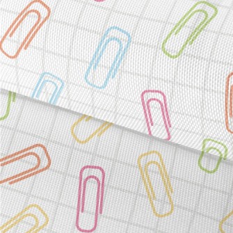 Colorful Paper Clips Waterproof Oxford