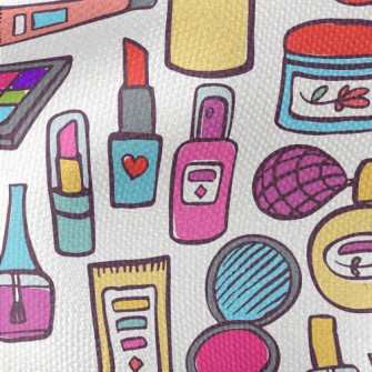 Hand Drawn Cartoon Cosmetics Waterproof Canvas