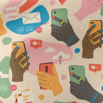 Mobile Social Chat Waterproof Canvas