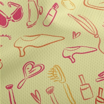 Girls Bag Cosmetics Athletic Mesh Flat Back