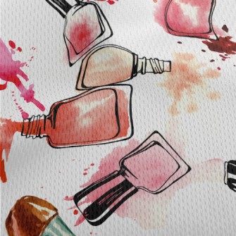 Watercolor Nail Polish Athletic Mesh Flat Back