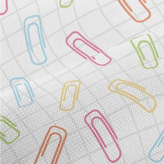 Colorful Paper Clips Performance Linen