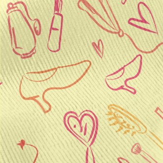 Girls Bag Cosmetics Standard Corduroy