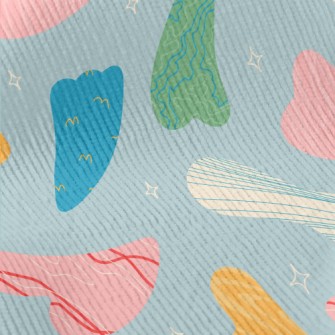 Shiny Abstract Color Blocks Standard Corduroy
