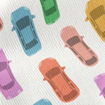Colorful Cars In The Queue Standard Corduroy