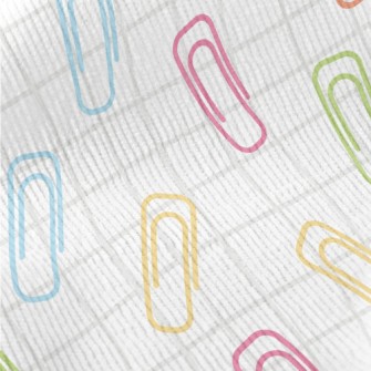 Colorful Paper Clips Standard Corduroy
