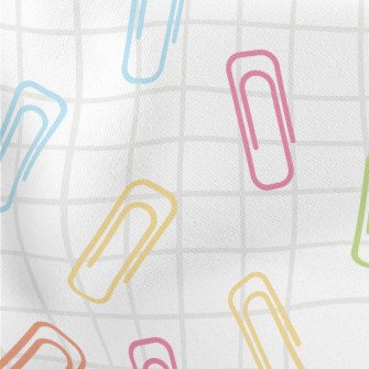 Colorful Paper Clips Stretch Ponte