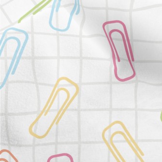 Colorful Paper Clips Micro Fleece