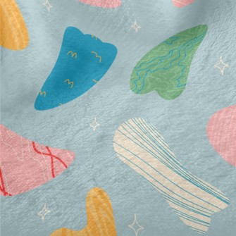 Shiny Abstract Color Blocks Minky
