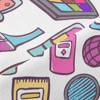 Hand Drawn Cartoon Cosmetics Piqué