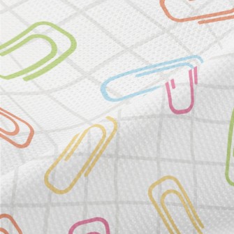 Colorful Paper Clips Piqué