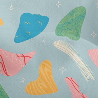 Shiny Abstract Color Blocks Lightweight Performance Linen