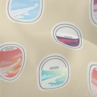 Beautiful View From The Airpla Lightweight Performance Linen