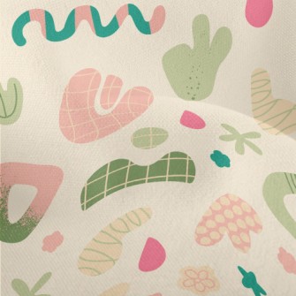 Artistic Flowers And Plants Lightweight Performance Linen
