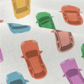 Colorful Cars In The Queue Modern Jersey