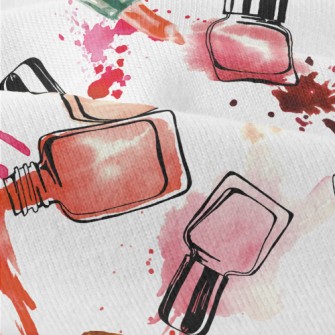 Watercolor Nail Polish Modern Jersey