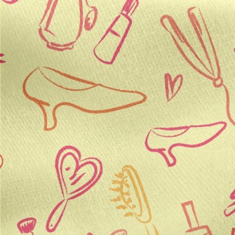 Girls Bag Cosmetics Jersey Backed Fleece