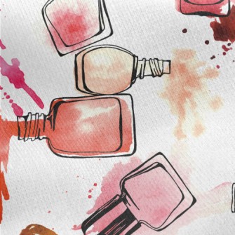 Watercolor Nail Polish Jersey Backed Fleece