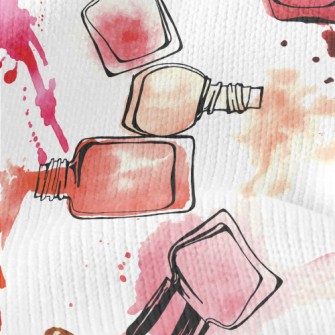 Watercolor Nail Polish Stretch Jersey