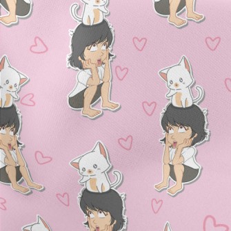 Love Cat Lady Lightweight Cotton Poplin