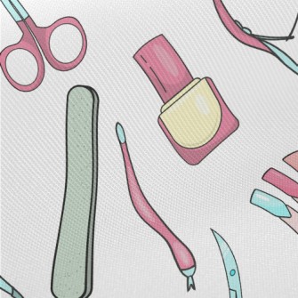 Colorful Nail Color Card Midweight Cotton Poplin