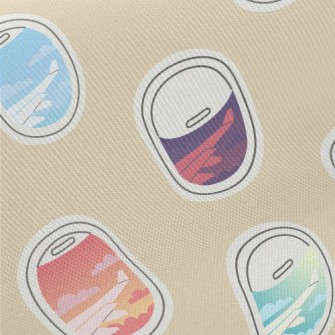 Beautiful View From The Airpla Midweight Cotton Poplin