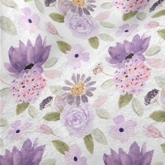 Charming Purple Flower Minky