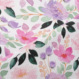 Pink Peony Flower Piqué