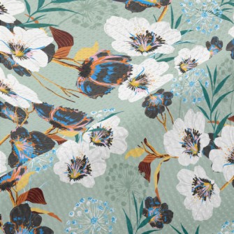 Flowers And Dandelions Piqué