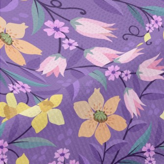 Blooming Flowers Piqué