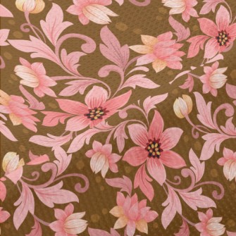Pink Flowers Piqué