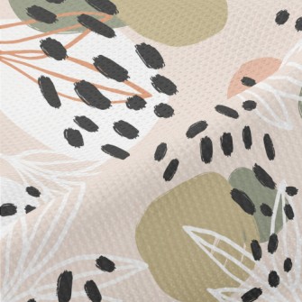 Painted Leaves Piqué