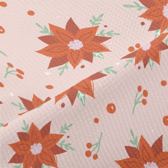 Pink Base Christmas Red Piqué