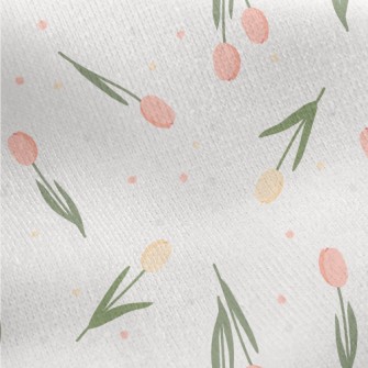 Pastel Tulip Jersey Backed Fleece