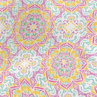 Colorful Pattern Stretch Jersey