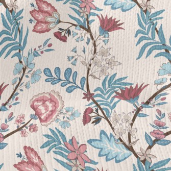 Chinese Style Flowers Stretch Jersey