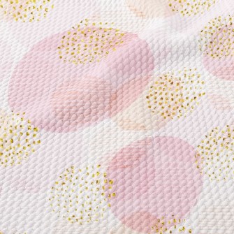 Pink Geometry Birdseye Piqué