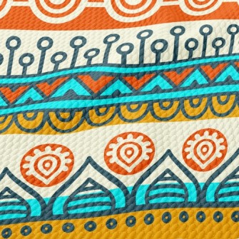 Ethnic Patterns Birdseye Piqué